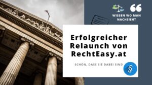erfolgreicher relaunch von rechteasy at schoen das sie dabei sind titel